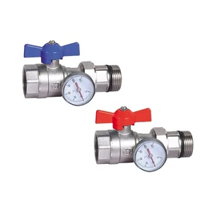 Durable Quality Modern Brass Water Inlet Outlet Control Ball Valve Apartment Manifold 16 Bar Pressure 1 Year Warranty Hydronic