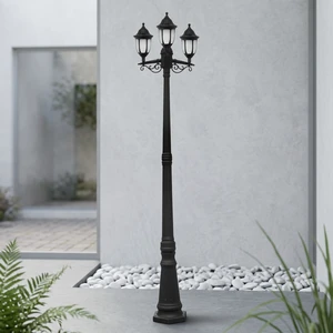 PH2103 2M IP44 3 Heads Outdoor Antique Street Light Poles Three Head Street Lighting for Road