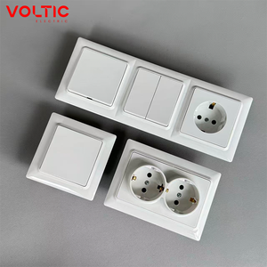 Portugal Ukraine Poland Hot EU Standard New Design PC Panel 1 Gang 1 Way Wall Switches Modern And Socket Electrical For Home