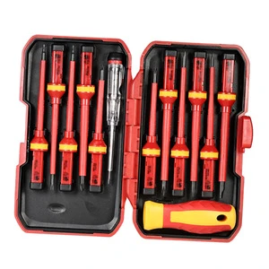 Hot Selling 13-Piece VDE Insulated Screwdriver Set Industrial Grade Screwdriver Set Resistant to High Voltage Screwdriver Set