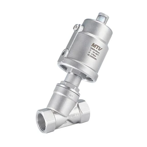 Pneumatic Angle Seat Globe Valve 2-Way SS304