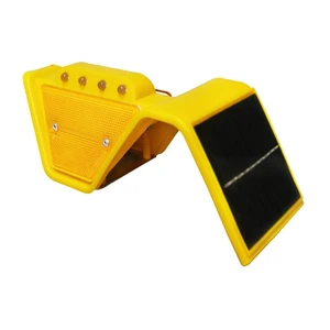 Solar Powered LED Guardrail Lights for Highway Bridge Safety Waterproof Warning Lamp