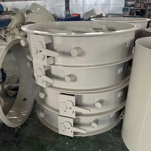 Butterfly Valve PP/PVC Pipe Fittings Custom Made Beige/Gray for Manual Air Volume Adjustment