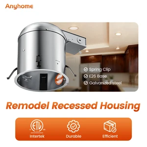 ANYHOME 6 Inch Ceiling Recessed Can Ic Remodel Pot Light Housing Retrofit Downlight Can TP24 Base