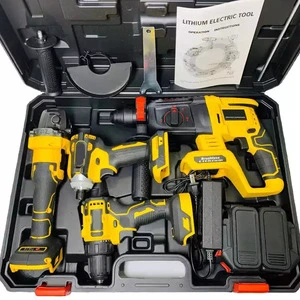 Heavy Duty Power Tool Sets Cordless, Factory Supply 20V Professional Electric Power Tools Set