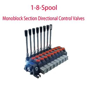 Global Cheapest Hydraulic Valve DCV60 Flow Control Valve Pressure Regulation Hydraulic Directional Control Valve