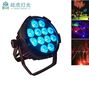 Waterproof Mini RGBWA 4in1 5in1 12pcs*10W LED Spotlights Ra80 CRI Dimmable Dmx512 Indoor/Outdoor DJ Weddings Disco Bars Stage