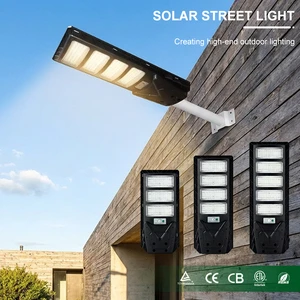 Remote Time Light Control 3030 IP65 Induction Landscape Modern Novel Design LED Solar Street Lamp Street Light