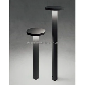 SENZHAO Modern LED Bollard Light Aluminum Top Side Glow Pathway Lamp IP65 Garden Lawn Light for Villa Courtyard Park