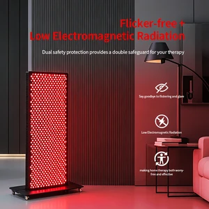 REDSKY Standing Red Light Therapy Panel 900 Pcs LED Infrared LED Red Panel 4500W For Gym Home With EU Plug