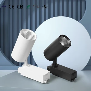 Factory Direct Focus High Bright Spotlight Aluminum Degree Adjustable 10W 15W 20W 30W 40W Shop Ceiling Showroom LED Track Light
