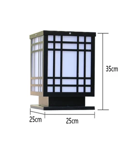Classic Simple Style Outdoor Column Lamp Gate Pillar Lights Hotels Apartments Courtyards LED Lights