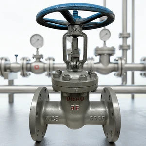 Manual 304 Stainless Steel Flange Steam Shut-Off Valve with Handwheel Industrial Water Oil Flange Gate Valve