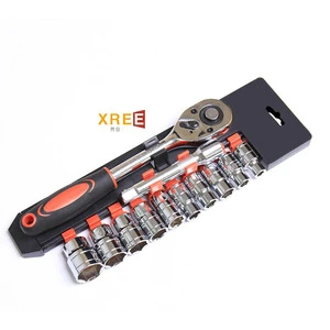 12 Piece Set of Multi-functional Automotive Repair Tools, Ratchet Quick Socket Wrench