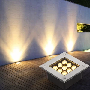 Outdoor Embedded Underground Light Waterproof Square Spotlight Square LED Foot Ground Lamp