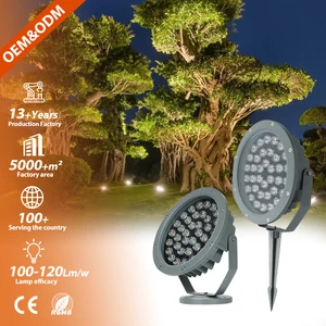 Outdoor Projection Garden Lamp Aluminium Floodlight Decorative AC 85-265V IP65 Waterproof 6w 9w 12w 18w 24w 36w Led Spike Light