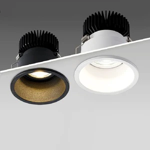 Commercial Down Light 7W 12W 20W 30W Recessed LED Adjustable Hotel Anti Glare COB Downlight
