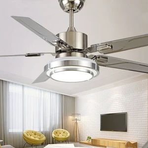 52-Inch Iron Ceiling Fans with Lights with Modern Style Chandelier for Living Room Bedroom 220V Electric Fan 2026