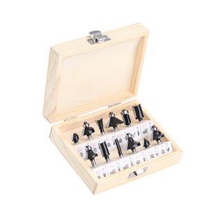 TOOLSWANG 12pcs 6mm Shank Router Bit Set Trimming Straight Milling Cutter Wood Tungsten Carbide 2 Flutes 45HRC ODM OEM Black