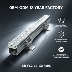 AC85-265V Aluminum LED Wall Washer IP66 48W 60W 72W Building Outdoor Facade Light Anti-glare Baffle FCC EMC LVD RoSH CE