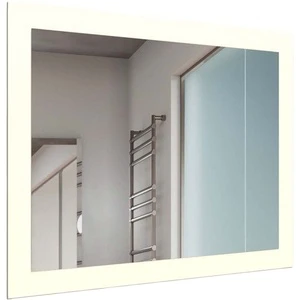 Polished Rectangular Mirror Led Single Strip Vanity Lamp Bathroom Led Mirror With Light for Apartment Hotel Project