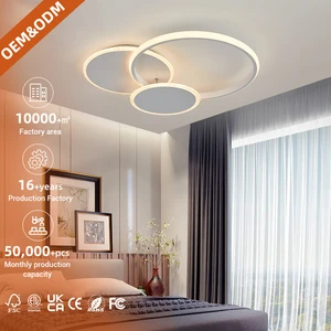 Modern Simple Style Ring Round Ceiling Lamp Home Living Room Bedroom Acrylic Fancy Led Ceiling Light