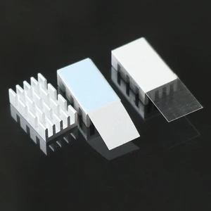 15x9x9x5mm Ultra Thin Aluminum Heat Sink High Thermal Conductivity Adhesive Small Chip IC Electronic Device Cooler