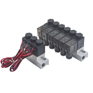 2V025-06-2F/3F/4F/5F/6F/7F/8F/9F/10F/11F/12F-DC24V Two Position Two Way Solenoid Valve Off Switch Multiway Valve Group 2V025-3F