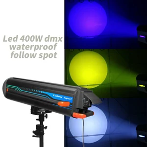 Professional High Power Stage Follow Spot Light 400w Led Focusing Follow Spotlights with Flight case 400w Follow Light Spot