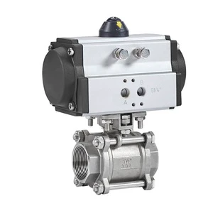 Ball Valve Stainless Steel Ball Valve Pneumatic Control 3 Piece Type Ball Valve