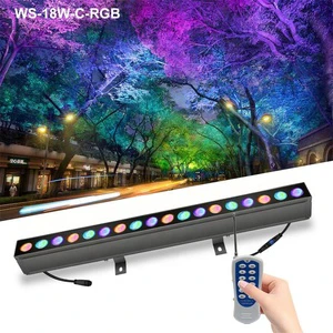 Wireless RGBW LED Wall Washer Light IP65 Waterproof Outdoor Wedding Linear Remote Control High Brightness