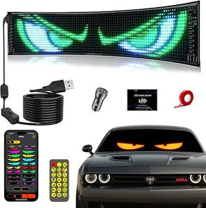 5V/2A Programmable Free Design APP Control Devil's Eyes Flexible Led Matrix Panels Advertising Led matrix Panel for Car