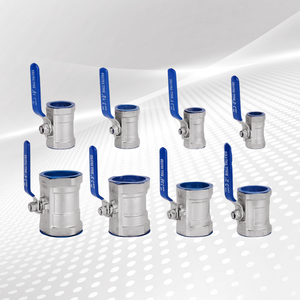 KLION Brand DN80 Full Port 2-Piece Water Acid Fluid Control Manual Stainless Steel SS304 Female Threaded Ball Valve OEM
