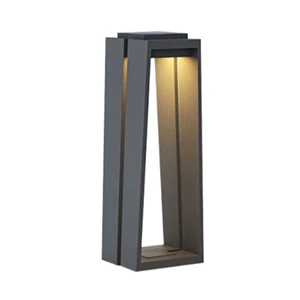 Indoor Outdoor IP54 3W LED Pillar Solar Courtyard Light Garden Application Stainless Steel for Landscape Courtyard Path Paths