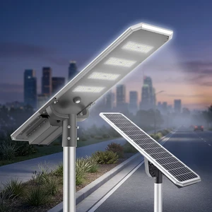 80W 100W 120W IP66 Weatherproof Solar Garden Pathway Street Light with High Brightness for Outdoor Walkways and Driveways