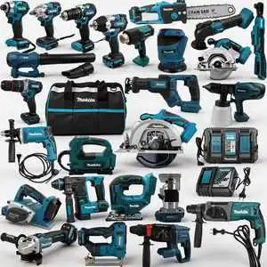 Makita 26pcs Tools Kit 18V Lithium Power Tool Set Hammer Wrench Maintenance Electric Tools Set All-in-1 Power Tool Sets