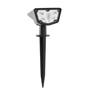 Outdoor LED Waterproof Wireless Lawn Ground Plug Light Garden Decoration Landscape Lamp Spotlight Solar Powered Floodlight