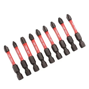 TOOLJOY Magnetic Impact Drive Bit PH2 S2 Steel PhCross Slot Impact Screwdriver Bits