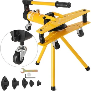1 Inch Manual Hydraulic Stainless Steel Pipe Bender 10 Ton Multifunction Bending Tool with Pump Exhaust Machine and Customization Services