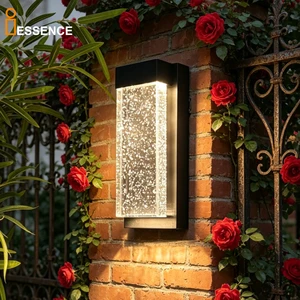 Modern Outdoor LED Wall Lamp IP65 Waterproof Crystal Bubble Acrylic up Down Light Aluminum Garden Porch Villa Corridor Sconce