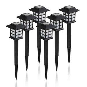 Solar Garden Lights Outdoor Waterproof Automatic Bright IP44 Multi Color Options Lawn Dark Areas Solar Flower Lamp PP Material