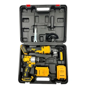 Factory Best Selling OEM Portable Electric 21V Lithium Battery Cordless Brushless Drill Angle Grinder Multi-functional 1 Year