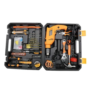 44 PCS Hardware Electrical Power Combo Kit Cordless Drill Hand Tool Impact Drill Machine Power Tool Set