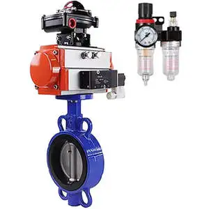 DNOVA Butterfly Valve Cast Iron QT450 Compact Flanged 16 Bar Manual