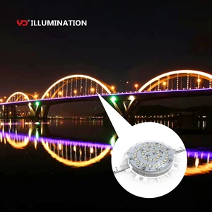 Outdoor IP68 RGB 120mm Permanent LED Pixel Light 24V Facade LED Pixel Point Light for Bridge