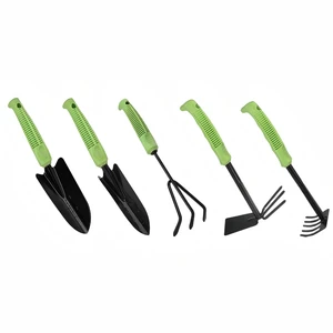 6-Piece Garden Tool Set with Ergonomic Handles, Heavy Duty Metal Tools for Home Planting and Weeding