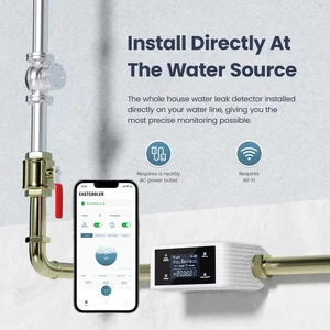 Auto Shut Valve New Water Leak Protection Water Leak Detector WIFI For Bluetooth Control Leal Real-time Monitoring
