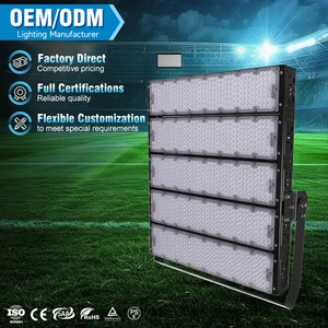 OEM ODM Ip65 High Pole High Lumen 200W 400W 600W 800W 1000W 1200W Smd High Mast Light Aluminum Led Flood Light Stadium Light