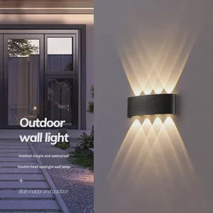 LED Outdoor Wall Light up and Down Wall Sconce 2700K-6500K CCT 2-Year Warranty Waterproof Exterior Lamp for Garden Porch