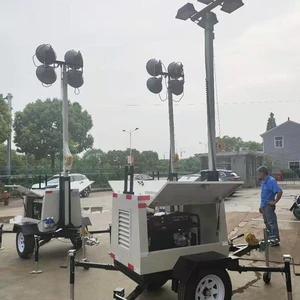 Tunnel Construction Mobile Lighting Fixture Underground Passage Working Light